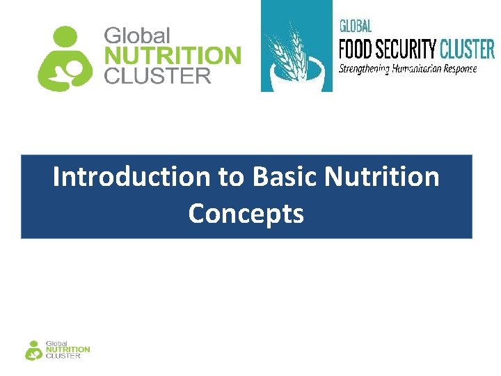 Introduction to Basic Nutrition Concepts 