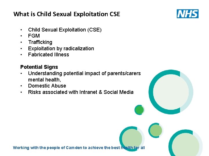 What is Child Sexual Exploitation CSE • • • Child Sexual Exploitation (CSE) FGM
