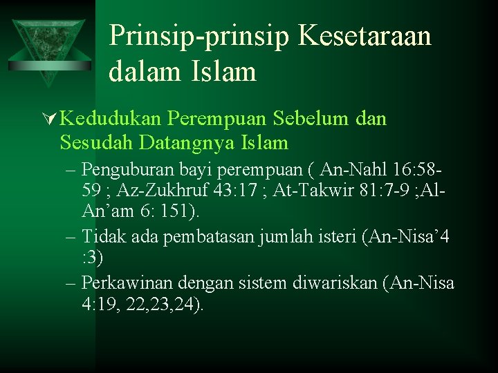 Prinsip-prinsip Kesetaraan dalam Islam Ú Kedudukan Perempuan Sebelum dan Sesudah Datangnya Islam – Penguburan