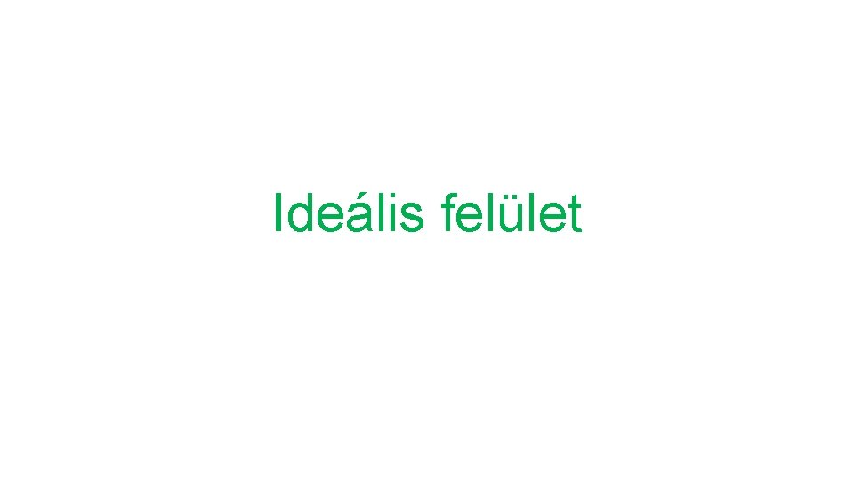 Ideális felület 