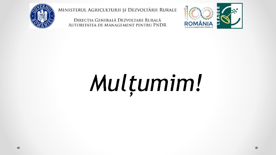 Mulțumim! 