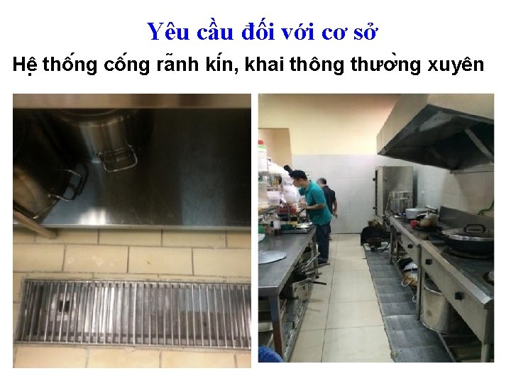 Yêu cầu đối với cơ sở Hê thô ng cô ng ra nh ki