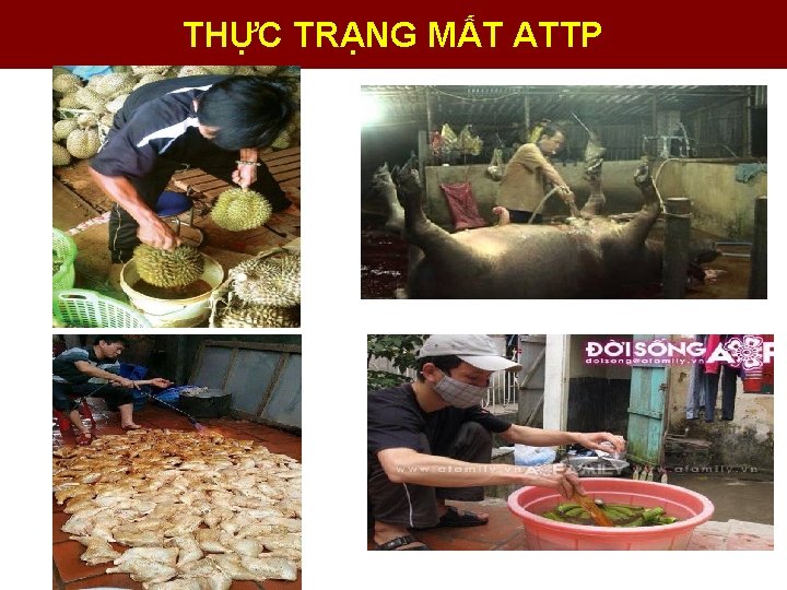 THỰC TRẠNG MẤT ATTP 