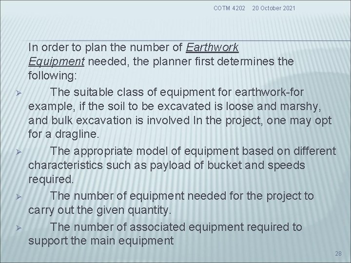 COTM 4202 Ø Ø 20 October 2021 In order to plan the number of COTM 4202 Ø Ø 20 October 2021 In order to plan the number of