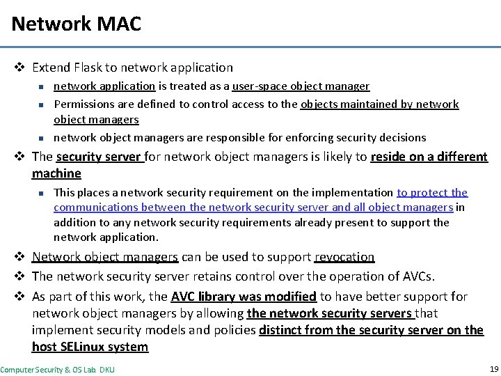 Network MAC v Extend Flask to network application n network application is treated as