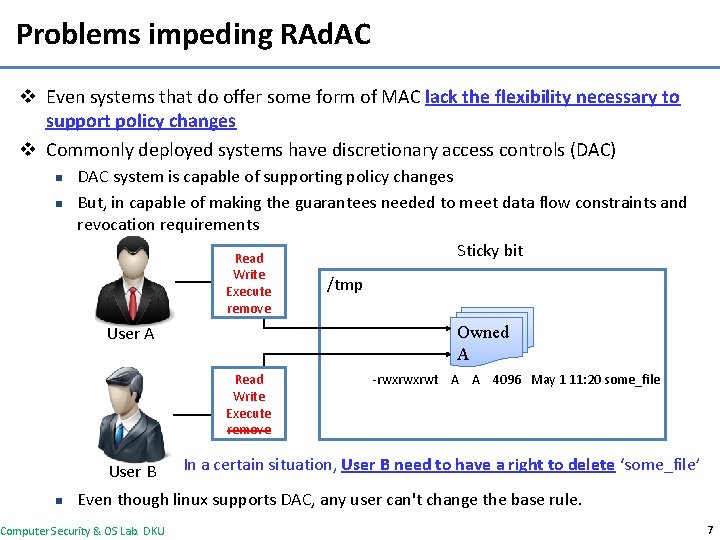 Problems impeding RAd. AC v Even systems that do offer some form of MAC