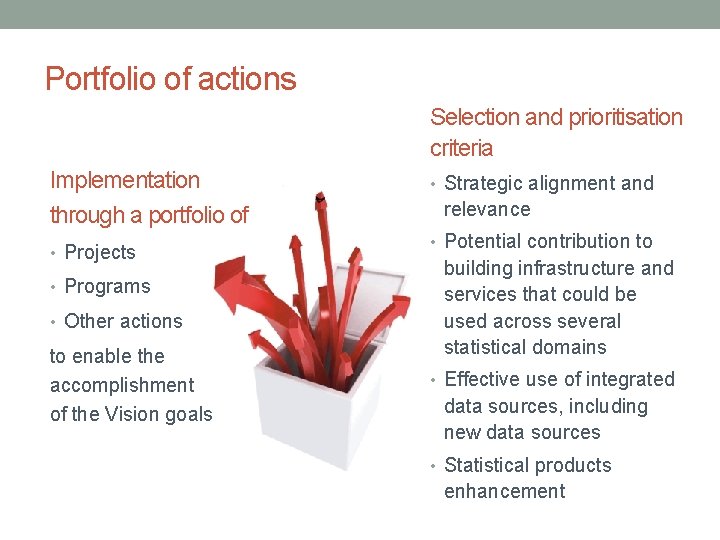 Implementing the ESS Vision 2020 Background and mandate