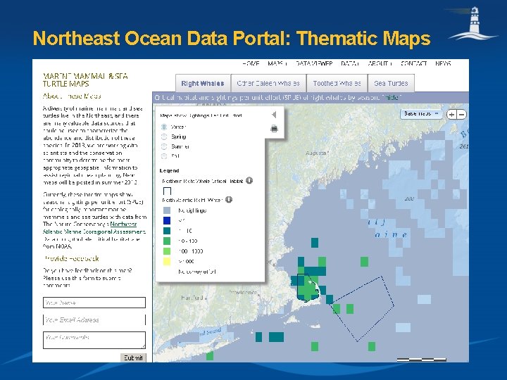 Northeast Ocean Data Portal: Thematic Maps 