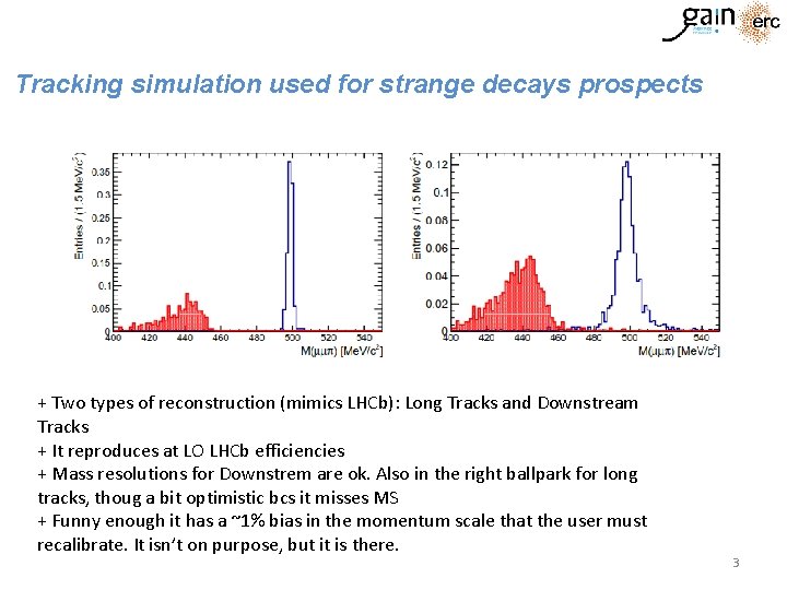 Fast Simulation in LHCb 1 Tracking simulation used