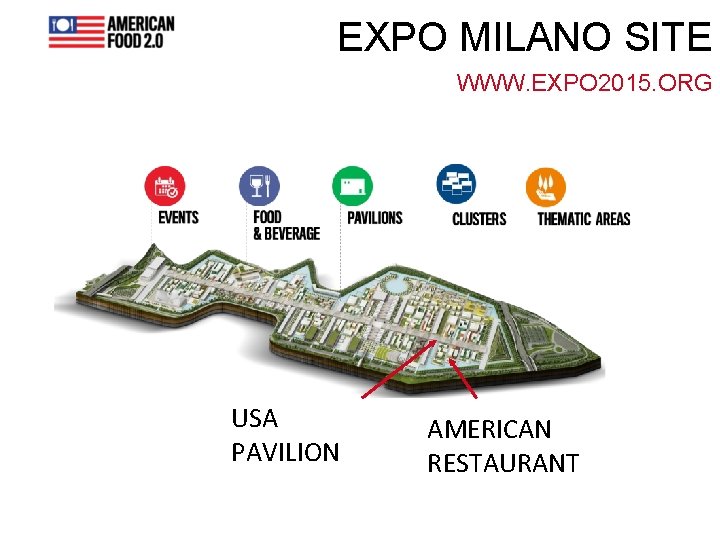 EXPO MILANO SITE WWW. EXPO 2015. ORG USA PAVILION AMERICAN RESTAURANT 