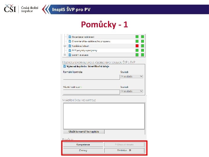 Insp. IS ŠVP pro PV Pomůcky - 1 