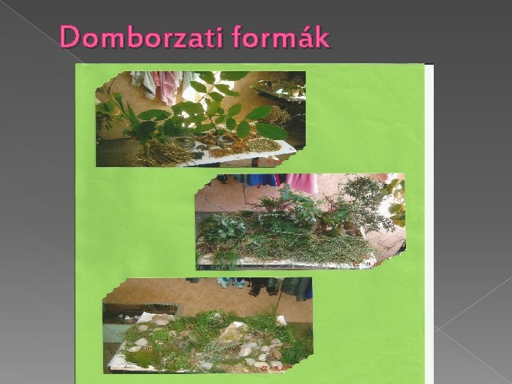 Domborzati formák 