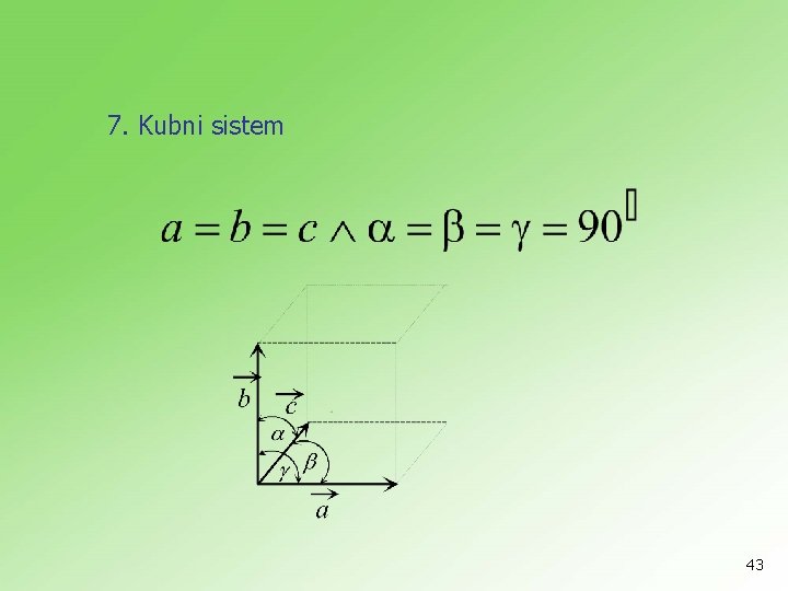 7. Kubni sistem 43 