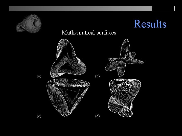Mathematical surfaces Results 