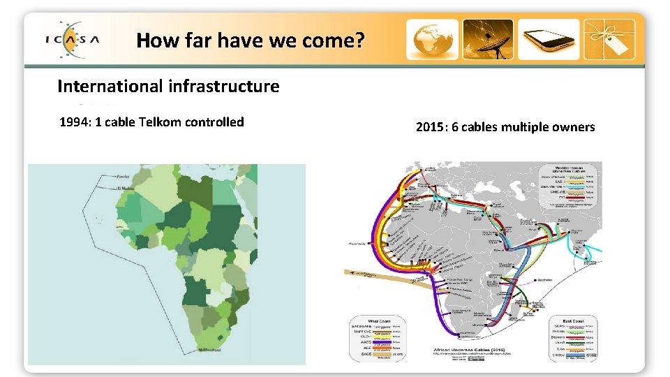 How far have we come? Strategic Outcome Oriented Goals (SOOGs) of ICASA International infrastructure