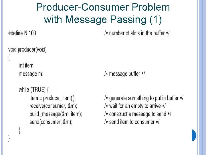 Producer-Consumer Problem with Message Passing (1) . . 