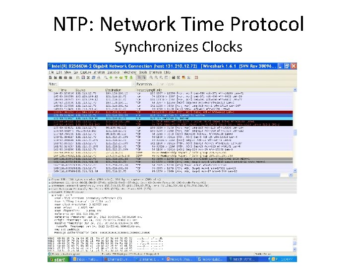 NTP: Network Time Protocol Synchronizes Clocks 