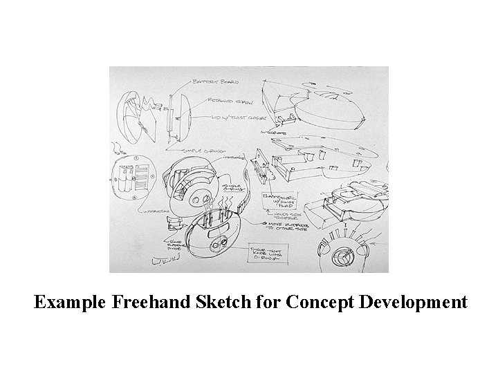 Example Freehand Sketch for Concept Development 