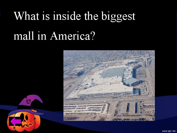 What is inside the biggest mall in America? 