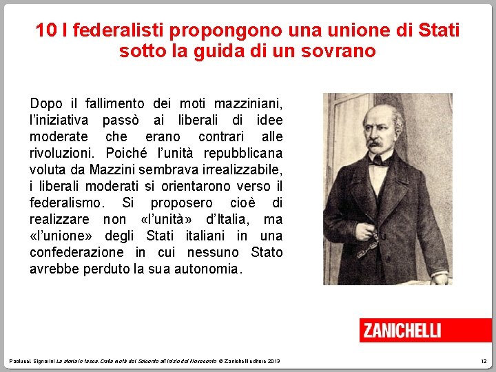 10 I federalisti propongono una unione di Stati sotto la guida di un sovrano