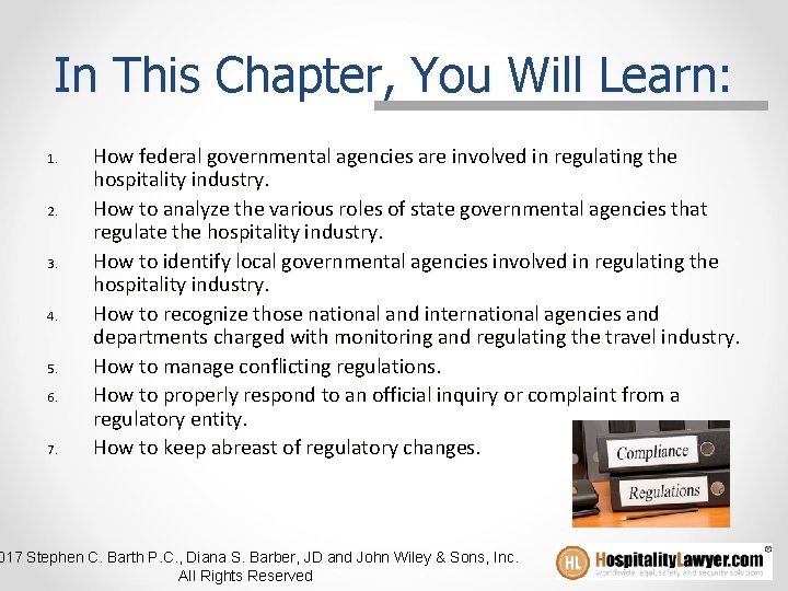 In This Chapter, You Will Learn: 1. 2. 3. 4. 5. 6. 7. How