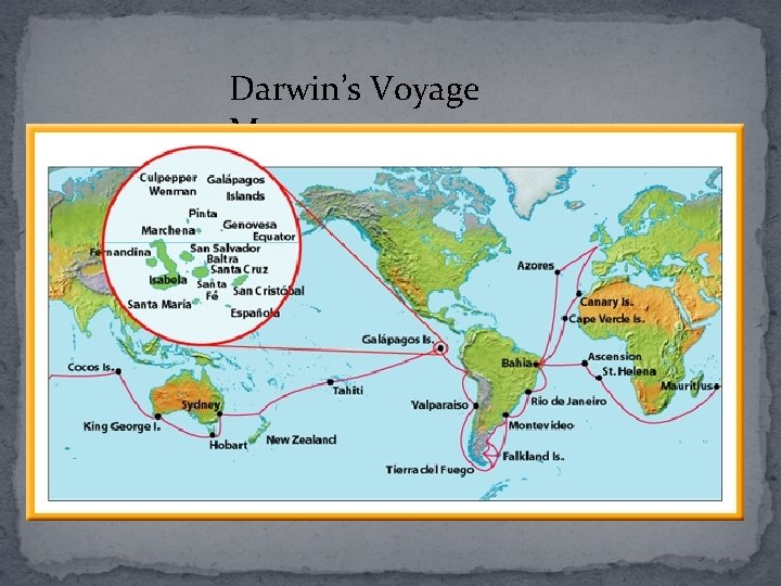 Darwin’s Voyage Map 