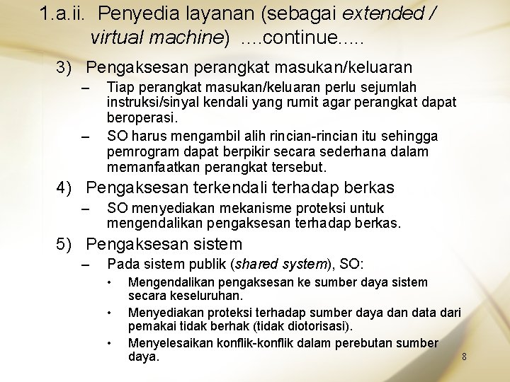 1. a. ii. Penyedia layanan (sebagai extended / virtual machine). . continue. . .