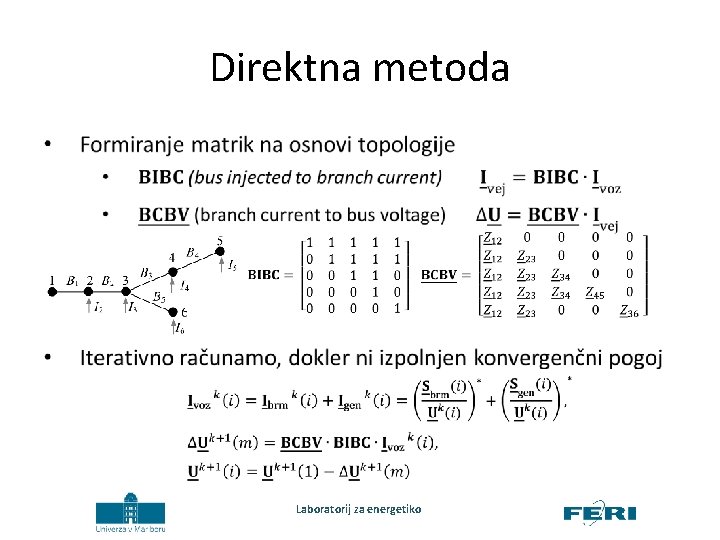 Direktna metoda Laboratorij za energetiko 