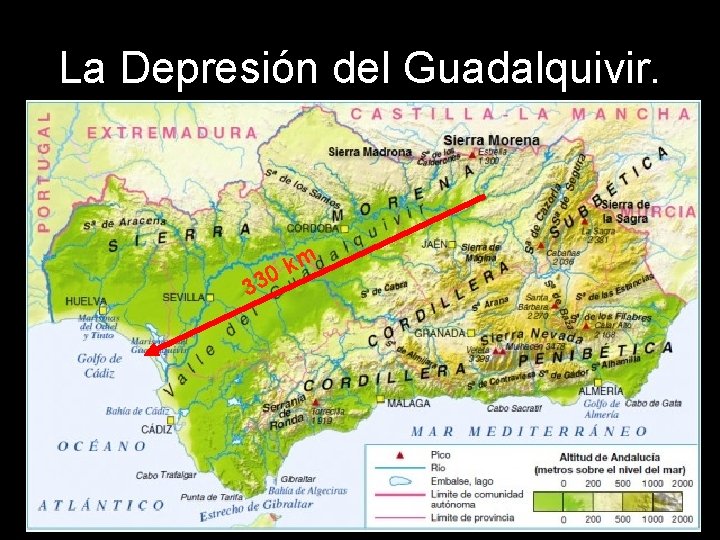 La Depresión del Guadalquivir. m 3 k 0 3 