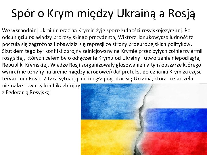 Spór o Krym między Ukrainą a Rosją We wschodniej Ukrainie oraz na Krymie żyje