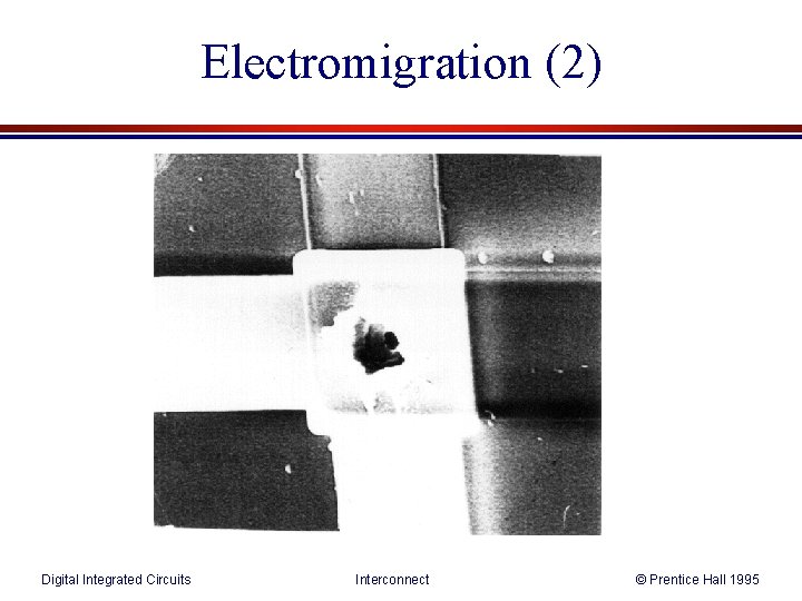 Electromigration (2) Digital Integrated Circuits Interconnect © Prentice Hall 1995 