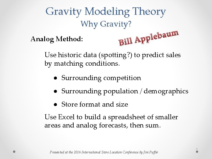 Gravity Modeling Theory Why Gravity? Analog Method: m u a b e l l Gravity Modeling Theory Why Gravity? Analog Method: m u a b e l l