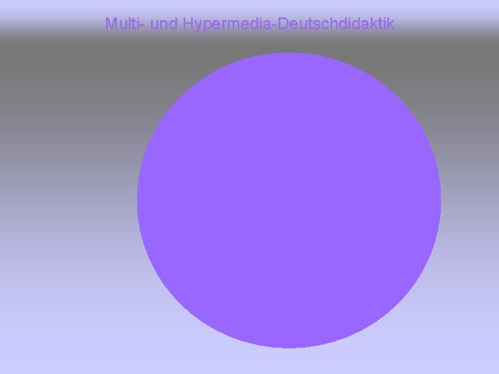 Multi- und Hypermedia-Deutschdidaktik 