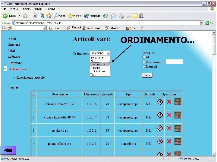 ORDINAMENTO… 