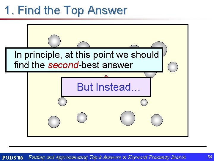 1. Find the Top Answer In principle, at this point we should find the