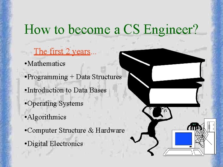 How to become a CS Engineer? The first 2 years. . . • Mathematics How to become a CS Engineer? The first 2 years. . . • Mathematics