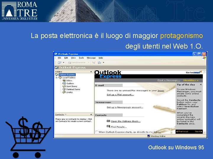 La posta elettronica è il luogo di maggior protagonismo degli utenti nel Web 1.