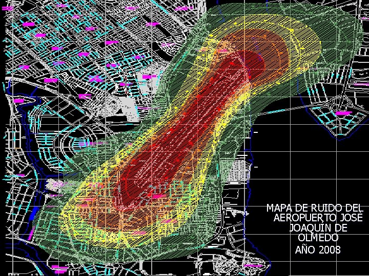 MAPA DE RUIDO DEL AEROPUERTO JOSÉ JOAQUÍN DE OLMEDO AÑO 2008 