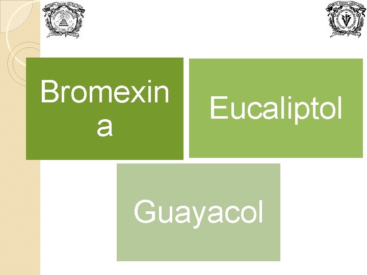 Bromexin a Eucaliptol Guayacol 