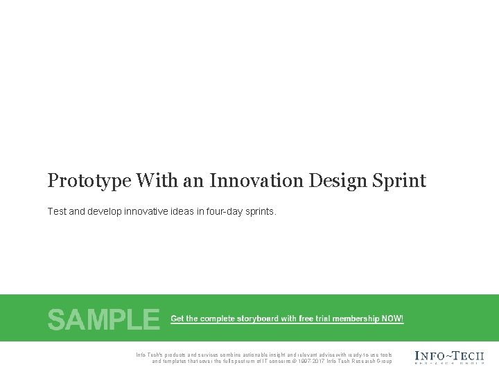 V 4 Prototype With an Innovation Design Sprint Test and develop innovative ideas in V 4 Prototype With an Innovation Design Sprint Test and develop innovative ideas in
