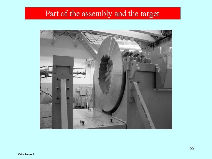 Part of the assembly and the target 55 Abdou Lecture 5 