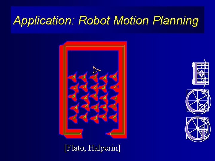 Application: Robot Motion Planning [Flato, Halperin] 