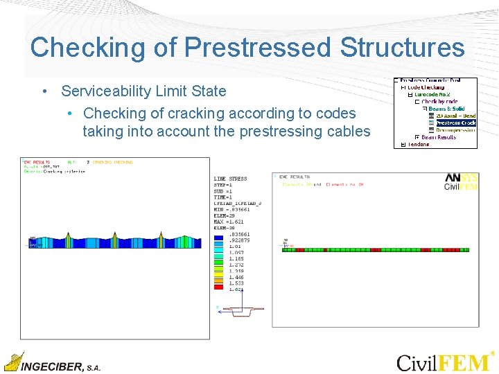 Checking of Prestressed Structures • Serviceability Limit State • Checking of cracking according to