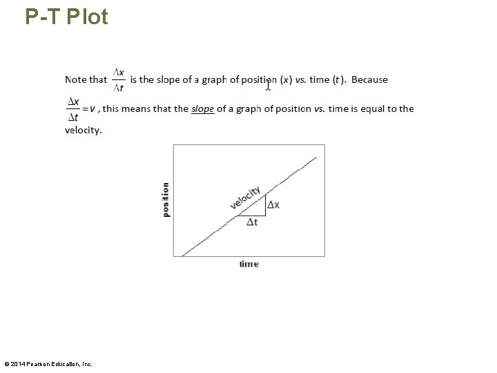 P-T Plot © 2014 Pearson Education, Inc. 