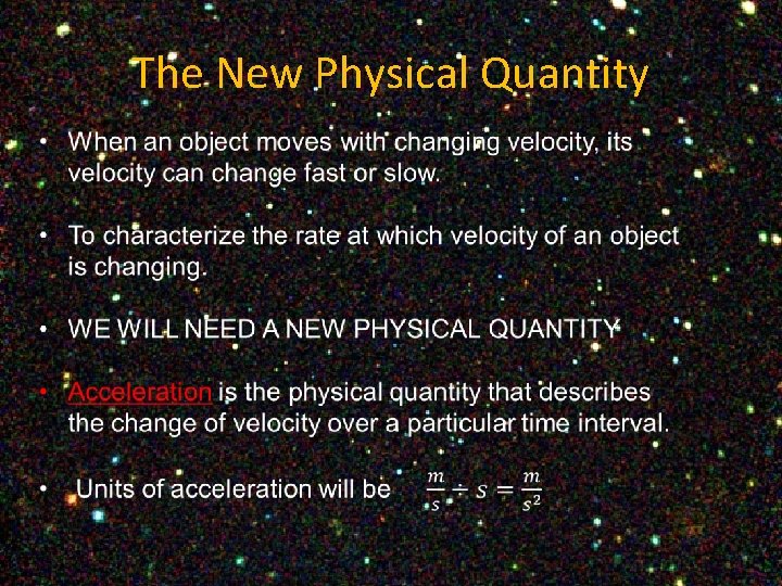 The New Physical Quantity 