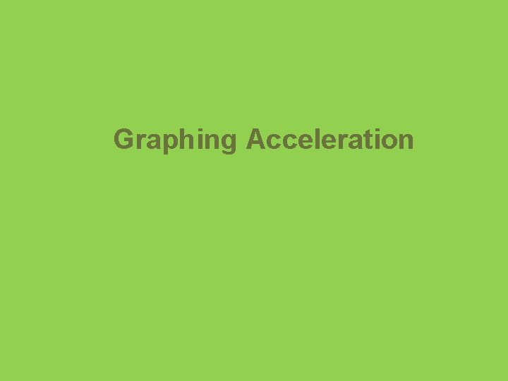 Graphing Acceleration 