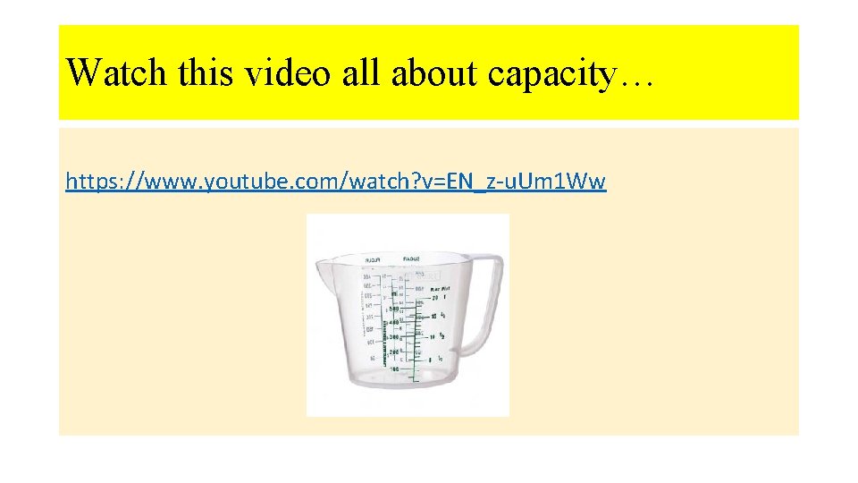 Watch this video all about capacity… https: //www. youtube. com/watch? v=EN_z-u. Um 1 Ww