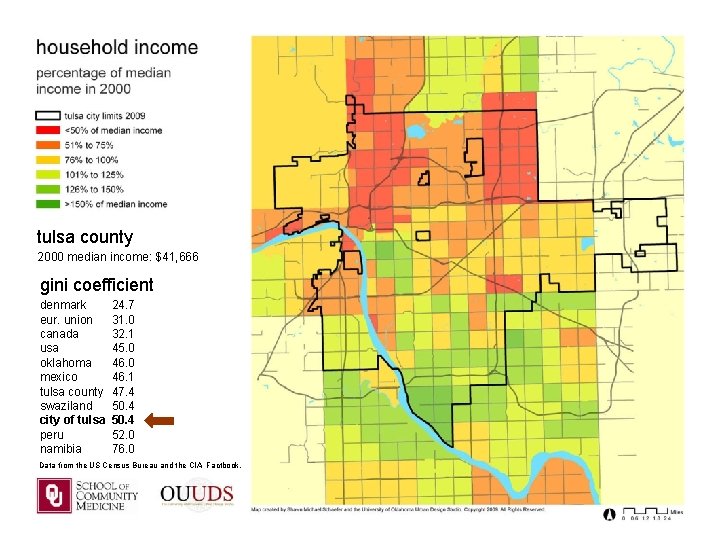 tulsa county 2000 median income: $41, 666 gini coefficient denmark eur. union canada usa