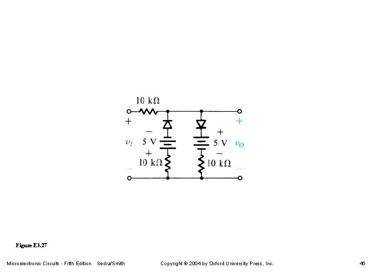 Figure E 3. 27 Microelectronic Circuits - Fifth Edition Sedra/Smith Copyright 2004 by Oxford