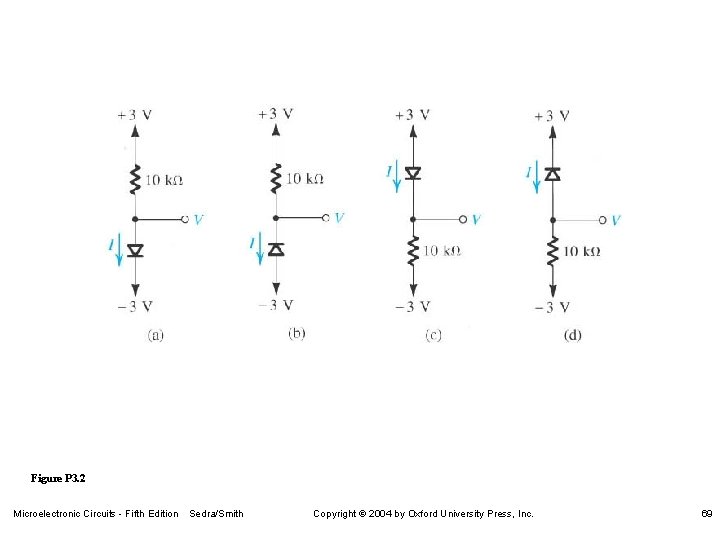 Figure P 3. 2 Microelectronic Circuits - Fifth Edition Sedra/Smith Copyright 2004 by Oxford